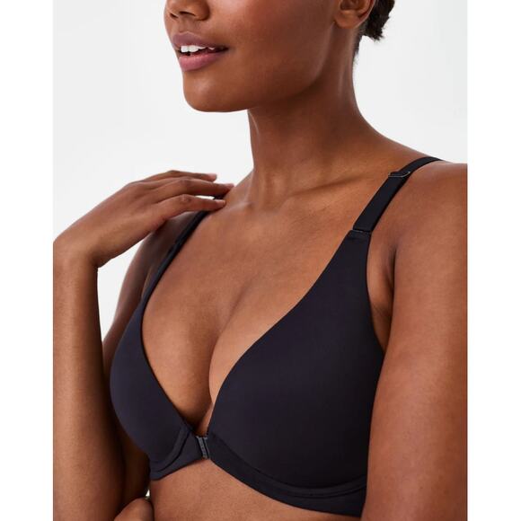 Spanx Women's Very Black‎ Adjustable Plunge Wireless Lift Bra Size 32D - Picture 14 of 14